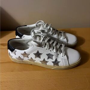 SAINT LAURENT Court Classic Star Sneakers SZ 37